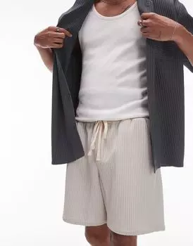 Topman – Серые шорты со складками