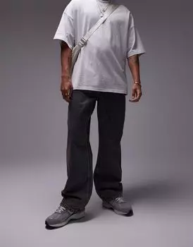 Topman – свободные джинсы цвета крашенного мраморного синего цвета