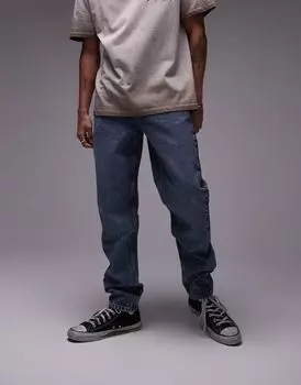 Topman - Темно-синие прямые джинсы
