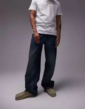 Topman – темно-синие широкие джинсы