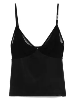 Топняя часть с сетчатыми панелями Versace Jeans Couture, черный