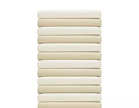 Топпер из трикотажа Cotonea органический приталенный цвет натуральный-001 размер 140х220 см