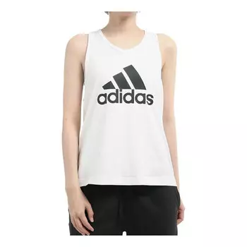Топс d2m логотип танк Adidas, белый