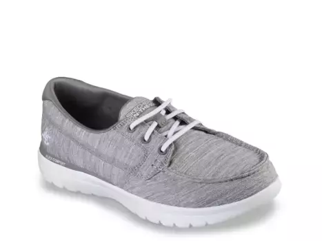 Топсайдеры On-the-Go Flex Ashore Boat Shoe Skechers, серый