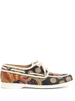 Топсайдеры с принтом пейсли Valentino Garavani, черный