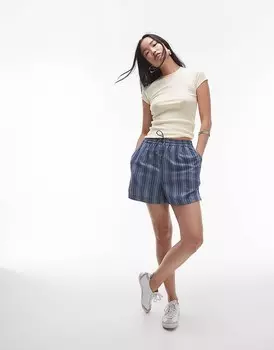 Topshop — Бледно-желтая повседневная удлиненная футболка