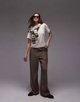 Topshop bobbi boxer jogger в шоколадном цвете