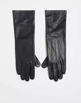 Topshop Gibson черные кожаные перчатки