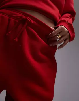 Topshop – Красные джоггеры с манжетами