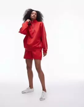 Topshop – Красные спортивные шорты, часть комплекта