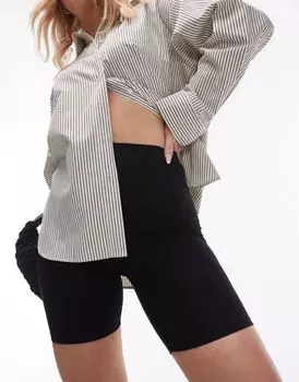 Topshop - Песочные часы - Базовые короткие леггинсы черного цвета Topshop