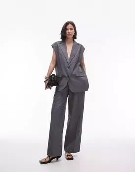 Topshop – пиджак оверсайз без рукавов, часть комплекта