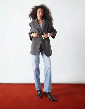 Topshop - Подиум - Отбеленные джинсы со средней высокой талией