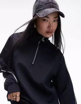 Topshop – спортивный костюм темно-синего цвета с декоративной строчкой, входит в комплект