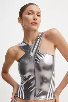 Топы adidas Originals, серебряный