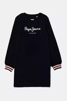 TORI детское хлопковое платье Pepe Jeans, темно-синий