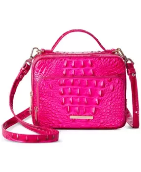 Тори Маленькая Кожаная Сумка Мельбурн Кроссбоди Brahmin, розовый