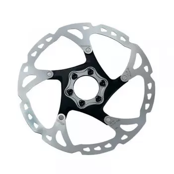 Тормозной диск Deore XT SM-RT76 - 6 отверстий SHIMANO, бесцветный / серебристый / черный