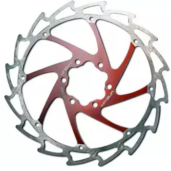 Тормозной диск MASSI Disc Ultralight Anodized 160 mm, красный