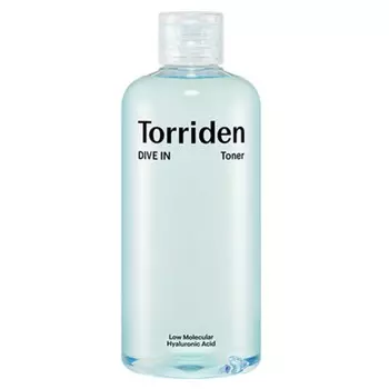 Torriden, Dive-In Low Molecular Hyaluronic Acid Toner, успокаивающий и увлажняющий тоник для лица, 300 мл