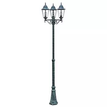 Торшер, алюминий, стекло, фонарь, H 220 см etc-shop, черный