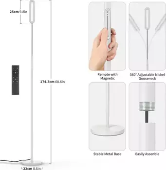 Торшер Anten, белый