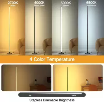 Торшер Bedee, черный