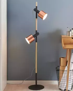 Торшер Beliani, черный