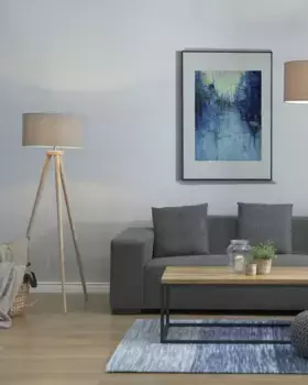 Торшер Beliani, серый