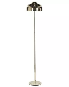 Торшер BELIANI золотой 148 см из стали с длинным кабелем и выключателем круглый индустриальный вид современный дизайн