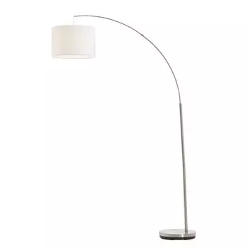 Торшер Brilliant Clarie, белый