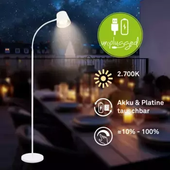 Торшер Briloner, белый