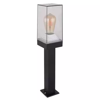 Торшер, черный алюминий, прозрачный пластик, В 50 см etc-shop