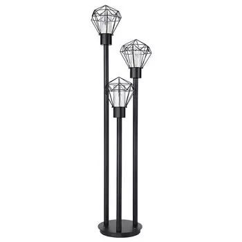 Торшер, черный металл, решетка, 3 лампы, В 170 см Globo Lighting