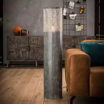 Торшер-цилиндр - 25 - 25x25x120 - серый Present Time