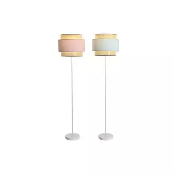 Торшер DKD Home Decor 38 x 38 x 154 см розовый металл зеленый 220 В 50 Вт (2 шт.)