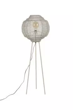 Торшер DutchBone торшер MEEZAN SAND GREY с металлическим сетчатым абажуром, черный