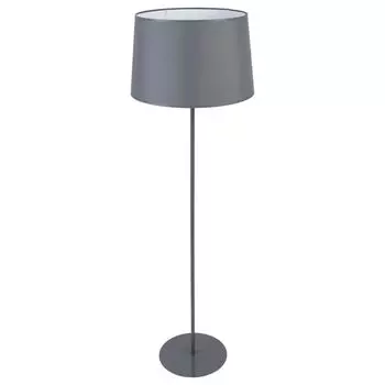 Торшер E27 серый тканевый металл 148 см небольшой низкий уютный торшер для гостиной Licht-Erlebnisse