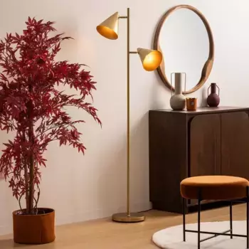 Торшер Eazy Living, золотой