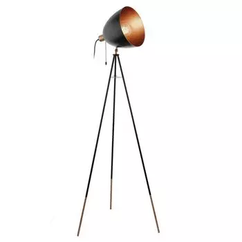 Торшер EGLO CHESTER черно-медный 49386, черный