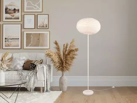 Торшер FURRY с плюшевым абажуром, высота 154см. Reality Leuchten