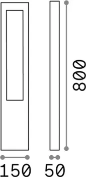 Торшер IdealLux, серый