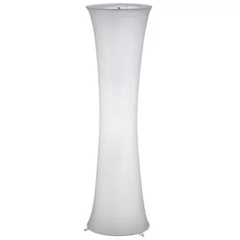 Торшер из текстиля белого цвета с ножным переключателем и RGB etc-shop, белый