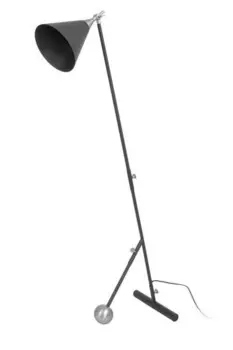 Торшер Kayoom, 30x148x42 см, черный/серебристый