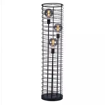 Торшер, клетка, обмотка проводов, В 129 см Globo Lighting, черный