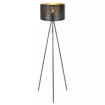 Торшер, копия штамповки, черный с золотом, высота 153 см. Globo Lighting