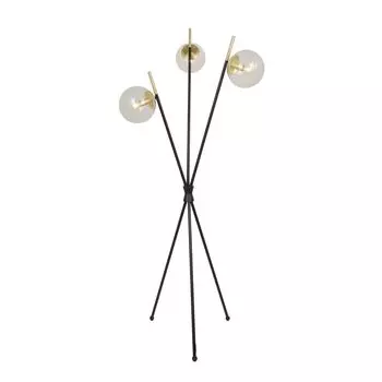 Торшер Lucande "Sotiana" черного цвета из стекла