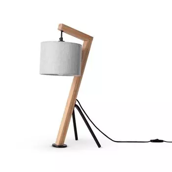 Торшер, настольная лампа, абажур для гостиной, лампа для чтения, прикроватная лампа, виселица Paco Home, серый