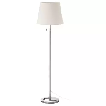 Торшер, никелированный белый, NYFORS IKEA