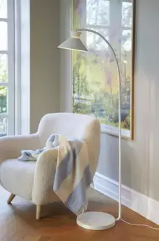 Торшер Nordlux "Dial", регулируемая головка лампы для направленного света, узкий кронштейн для настенного крепления, подходит для лампочек E27 25,00 см, Высота: 150,00 см., белый